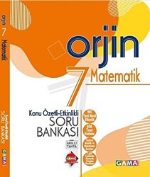 7. Sınıf Orjin Matematik Konu Özetli Soru Bankası - 1
