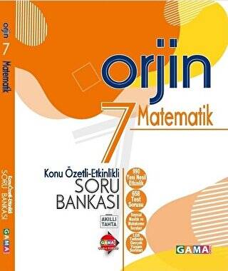 7. Sınıf Orjin Matematik Konu Özetli Soru Bankası - 1
