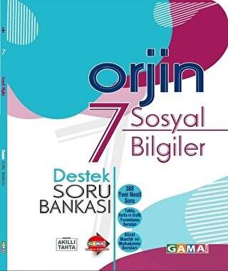 7. Sınıf Orjin Sosyal Bilgiler Destek Soru Bankası - 1