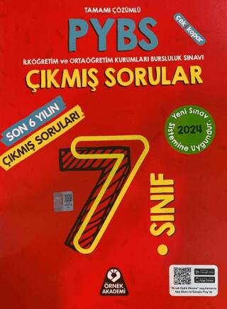 7. Sınıf PYBS Son 6 Yılın Çıkmış Soruları - 1