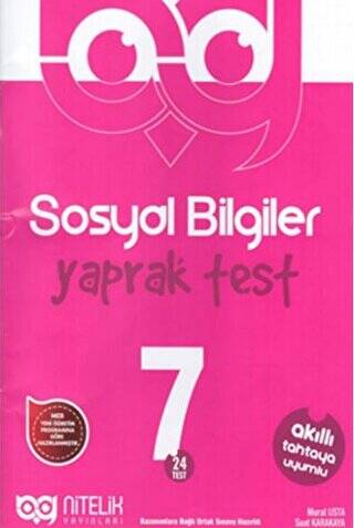 7. Sınıf Sosyal Bilgiler Yaprak Test - 1