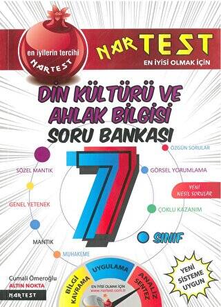 7. Sınıf Süper Zeka Din Kültürü Soru Bankası Nartest Yayınları - 1