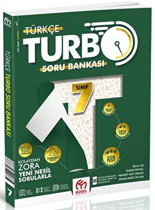 7. Sınıf Turbo Türkçe Soru Bankası - 1