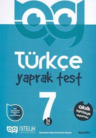 7. Sınıf Türkçe 24 Yaprak Test - 1