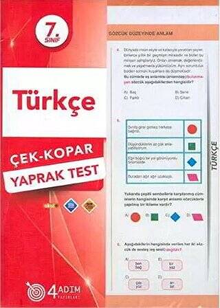 7. Sınıf Türkçe Çek Kopar Yaprak - 1