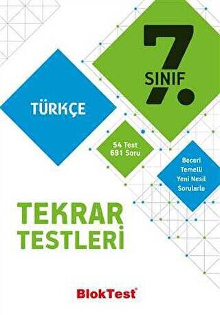 7. Sınıf Türkçe Tekrar Testleri - 1