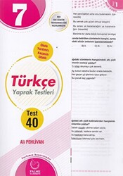 7. Sınıf Türkçe Yaprak Testleri - 1