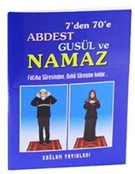 7’den 70’e Abdest Gusül ve Namaz Kod: 013 - Mini Boy Kuşe Kağıt - 1