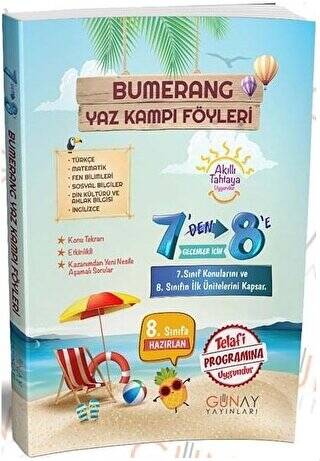 7`den 8`e Bumerang Yaz Kampı Föyleri - 1