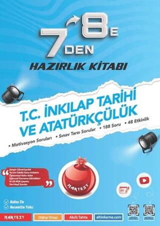 7`den 8`e T.C. İnkılap Tarihi ve Atatürkçülük Hazırlık Kitabı - 1