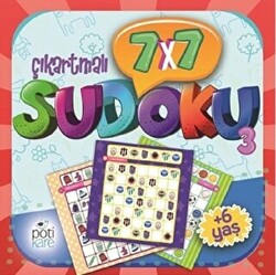 7x7 Çıkartmalı Sudoku 3 - Pötikare Yayıncılık