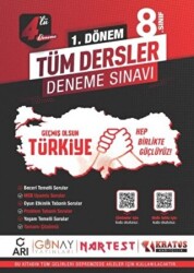 8. Sınıf 1. Dönem 4’Lü Tüm Dersler Deneme Sınavı - 1