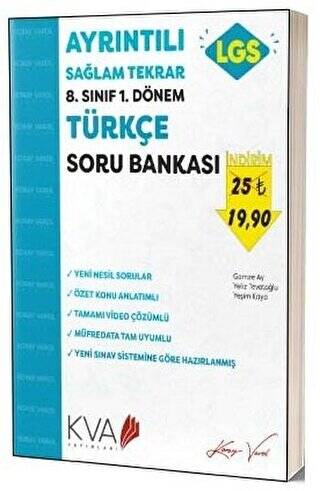 8. Sınıf 1. Dönem Ayrıntılı Sağlam Tekrar Türkçe Soru Bankası - 1