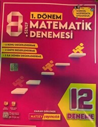 8. Sınıf 1. Dönem Matametik Denemesi - 12 Deneme - 1