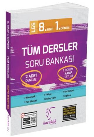 8. Sınıf 1. Dönem Tüm Dersler Soru Bankası - 1