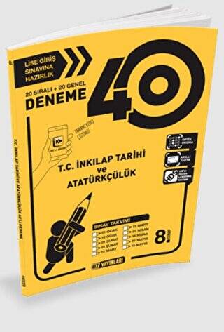 8. Sınıf 40 lı T.C. İnkılap Tarihi ve Atatürkçülük Deneme - 1