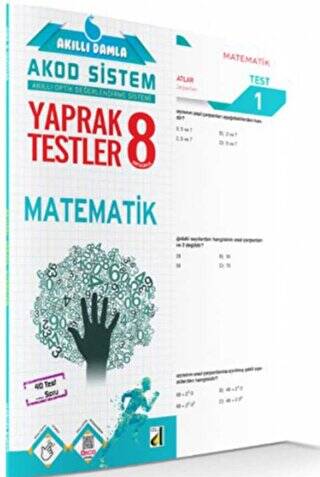 8 Sınıf Akıllı Damla Matematik Yaprak Testi - 1