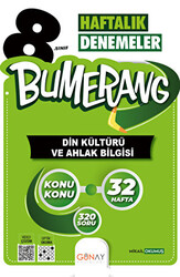 8. Sınıf Bumerang 32 Haftalık Din Kültürü ve Ahlak Bilgisi Denemeleri - 1