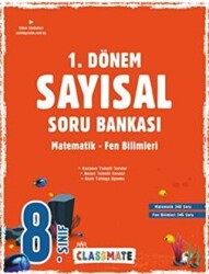 8. Sınıf Classmate 1. Dönem Sayısal Soru Bankası - 1