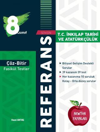 8. Sınıf Çöz Bitir Referans T.C. İnkılap Tarihi ve Atatürkçülük Fasikül Testler - 1