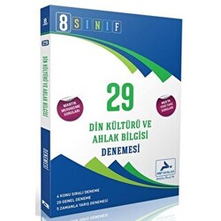 8. Sınıf Din Kültürü ve Ahlak Bilgisi 29`lu Branş Deneme - Paraf Yayınları