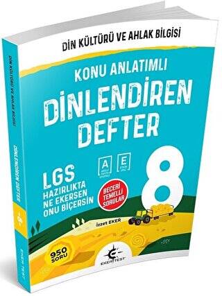 8. Sınıf Din Kültürü ve Ahlak Bilgisi Dinlendiren Defter - 1