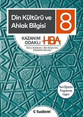8. Sınıf Din Kültürü ve Ahlak Bilgisi Kazanım Odaklı HBA - 1