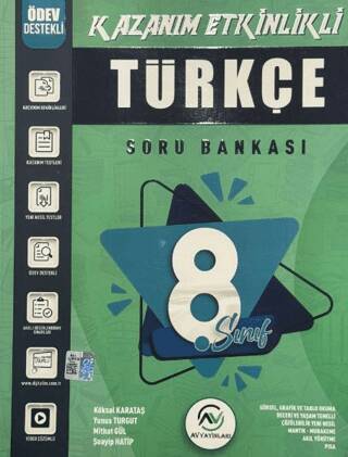 8. Sınıf Favori Kazanım Etkinlikli Soru Bankası Türkçe - 1