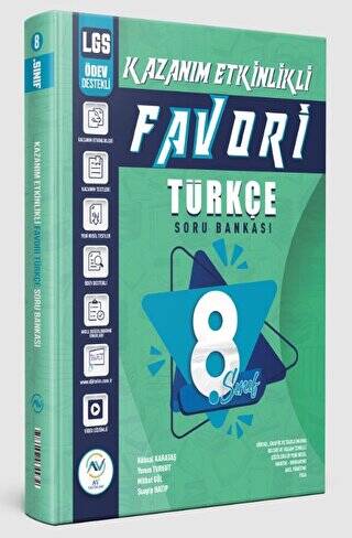 8. Sınıf Favori Kazanım Etkinlikli Soru Bankası Türkçe - 1