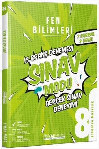 8. Sınıf Fen Bilgisi Sınav Modu - 1