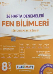 8. Sınıf Fen Bilimleri Classmate 36 Hafta Denemeleri - 1