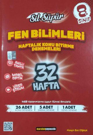 8. Sınıf Fen Bilimleri Haftalık Konu Bitirme Denemeleri - 1