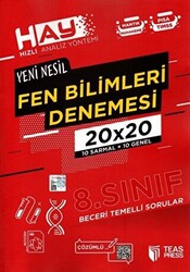 8. Sınıf Fen Bilimleri HAY Branş Deneme - 1