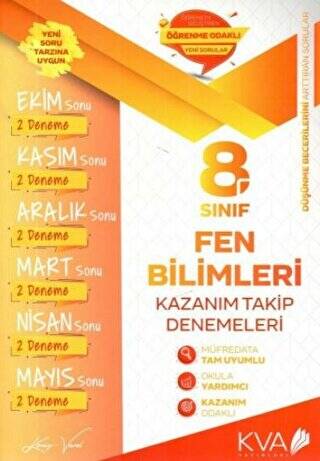 8. Sınıf Fen Bilimleri Kazanım Takip Denemeleri - 1