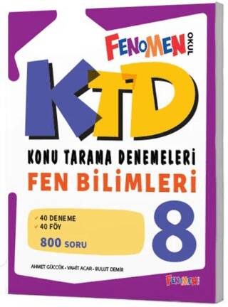 8. Sınıf Fen Bilimleri Konu Tarama Denemeleri - 1