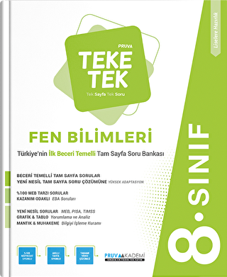 8. Sınıf Fen Bilimleri Pruva Teke Tek - 1