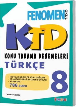 8. Sınıf Fenomen Türkçe 40`lı Konu Denemeleri - 1