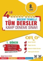 8. Sınıf Gold Tüm Dersler 4`lü Kamp Denemesi 1. Dönem - Omage Yayınları