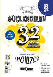 8. Sınıf Güçlendiren 32 Haftalık İngilizce Kazanım Denemeleri - 1