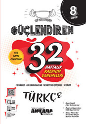 8. Sınıf Güçlendiren 32 Haftalık Türkçe Kazanım Denemeleri - 1