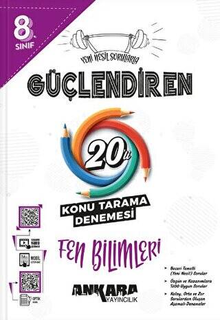 8.⁠ ⁠Sınıf Güçlendiren Fen Bilimleri 20`li Konu Tarama Denemesi - 1