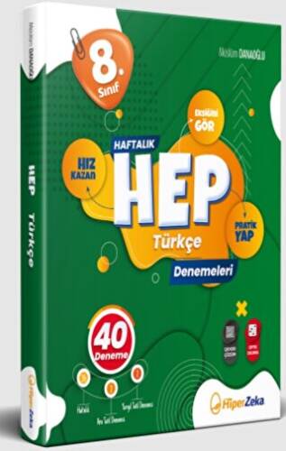 8. Sınıf Haftalık Hep Türkçe 40 Deneme - 1