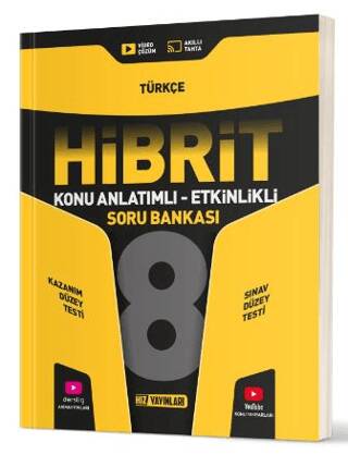 8. Sınıf Hibrit Türkçe Soru Bankası - 1