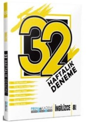 8. Sınıf İngilizce 32 Haftalık Deneme - 1