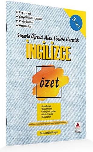 8. Sınıf İngilizce Özet Liselere Hazırlık - 1