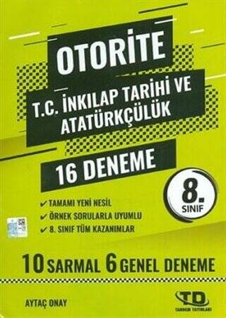 8. Sınıf İnkılap Tarihi Otorite 12 Deneme - 1