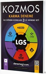 8. Sınıf LGS 1. Dönem Kozmos Karma 3`lü Deneme Seti - 1