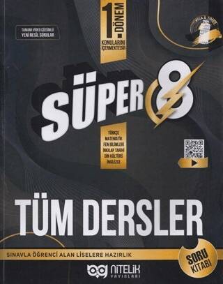 8. Sınıf LGS 1. Dönem Tüm Dersler Süper Soru Kitabı - 1