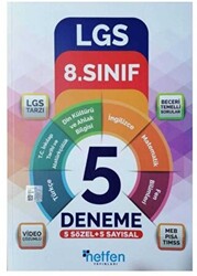 8. Sınıf LGS 5 Sözel 5 Sayısal Deneme - 1