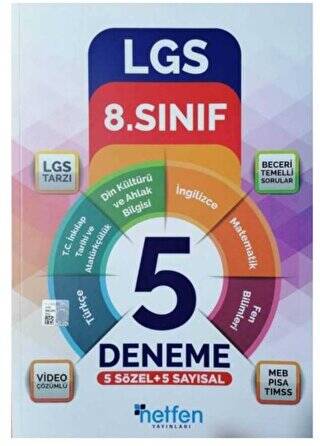 8. Sınıf LGS 5 Sözel 5 Sayısal Deneme - 1